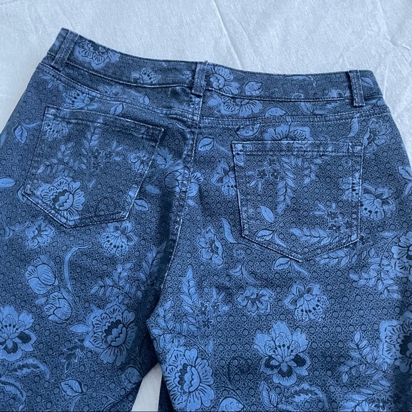 Charter Club Lexington Straight Floral Trousers - 12 - Picture 7 of 9